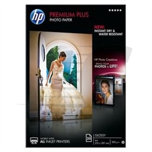 HP CR672A Papel foto premium plus brilho A4 20 folhas (300gr)
